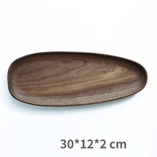 Black Walnut Dried Fruit Plate – Premium Solid Wood Serving Tray.