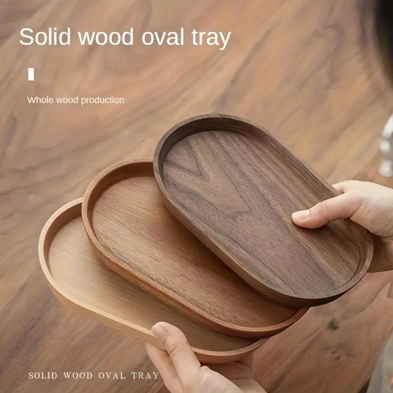 2pcs LDQ Elegant Wooden Serving Tray - Japanese Style