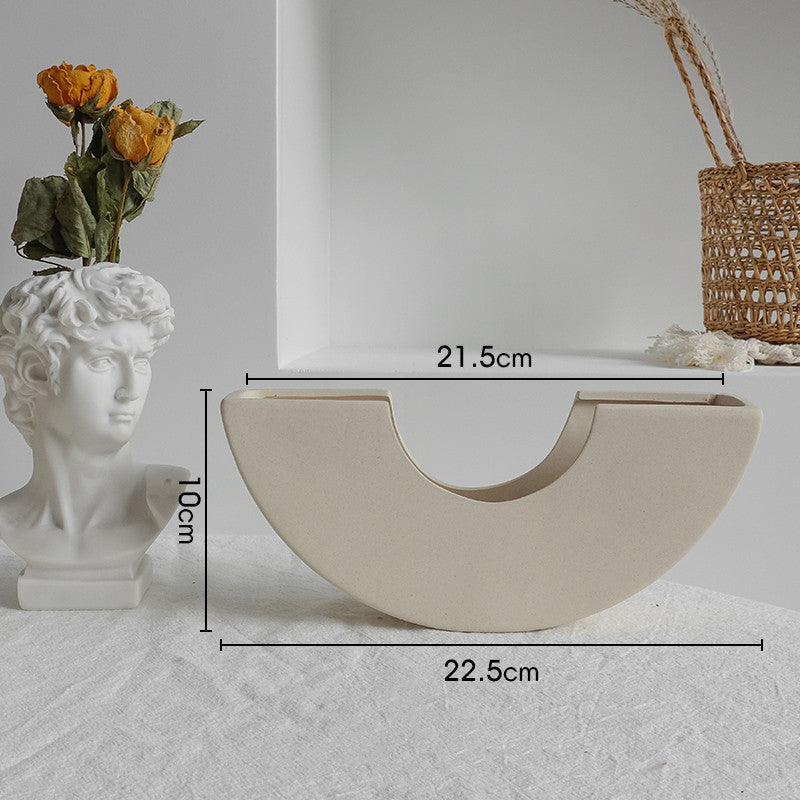 Simplicity Nordic Ceramic Vase – Minimalist Home & Art Decoration