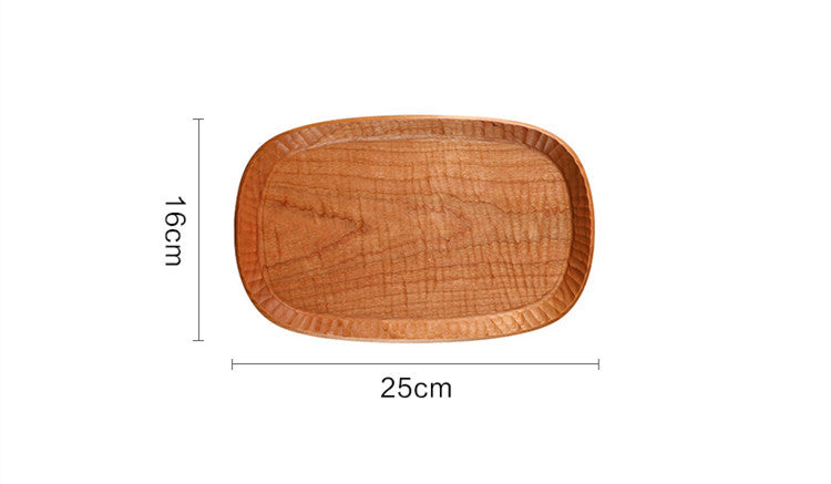 Twilight Tray – Japanese Hand-Carved Cherry Wood Decorative Tray