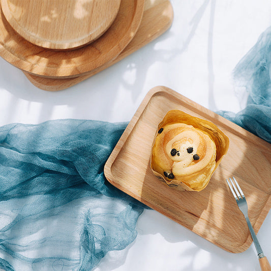 BeechVista Japanese-Style Beech Plate – Natural Wood, Multiple Sizes.