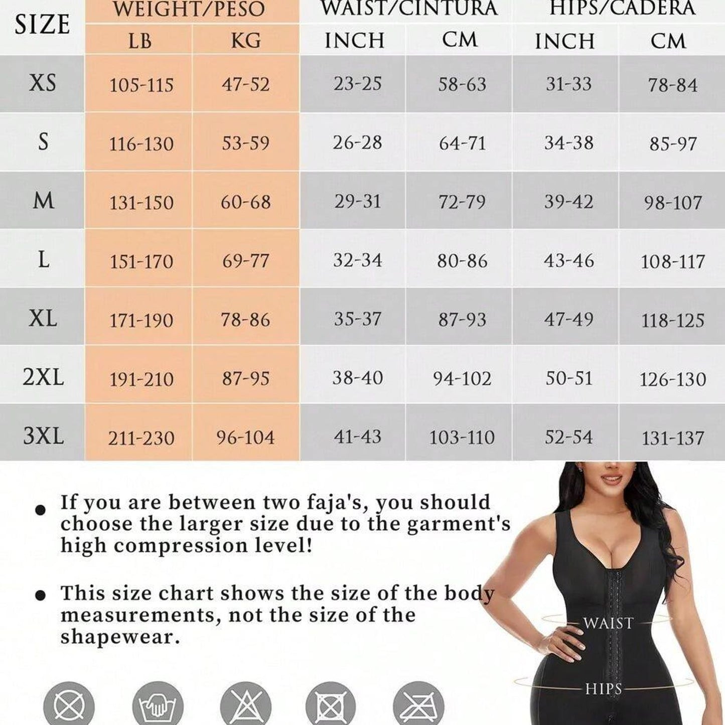 Faja Shapewear Wireless Chest Support & Adjustable Full-Body Shapewear – Hip Lifter Design