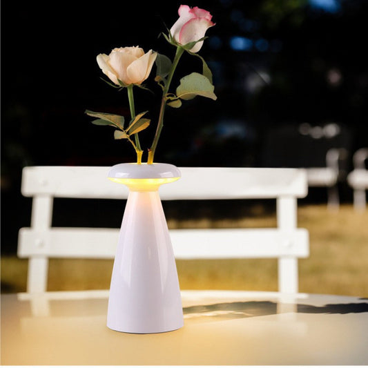 LuminArte Minimalist Touch LED Table Lamp – Vase-Inspired Modern Bedside Lighting.