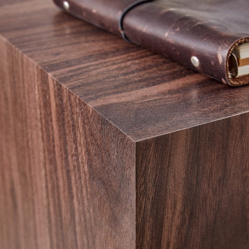 Walnut Wood Grain MDF Coffee Table - Luxurious Design