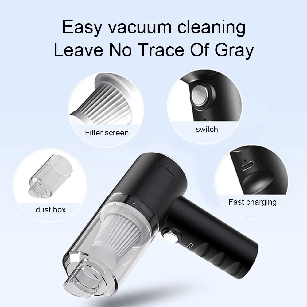 120W Wireless Portable Mini Vacuum Car, Home Vacuum