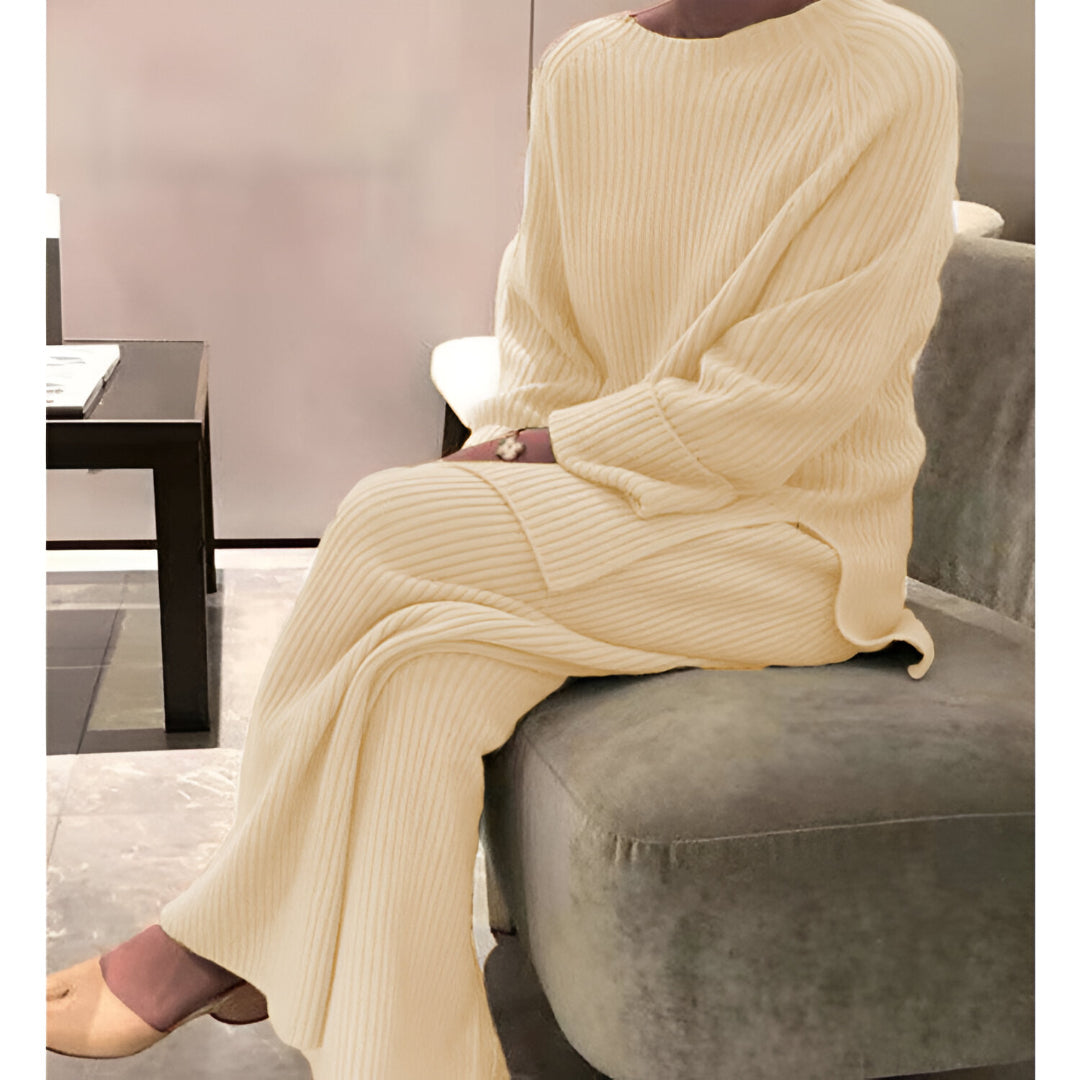 Lunemont Knit Casual Two-piece Knitted Sweater Set