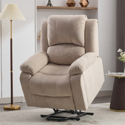 ComfyZen N605 Heated & Vibrating Power Lift Recliner Chair with Storage Pocket and Cup Holders - Tavira Store | A Luxario Labs Ltd Brand.