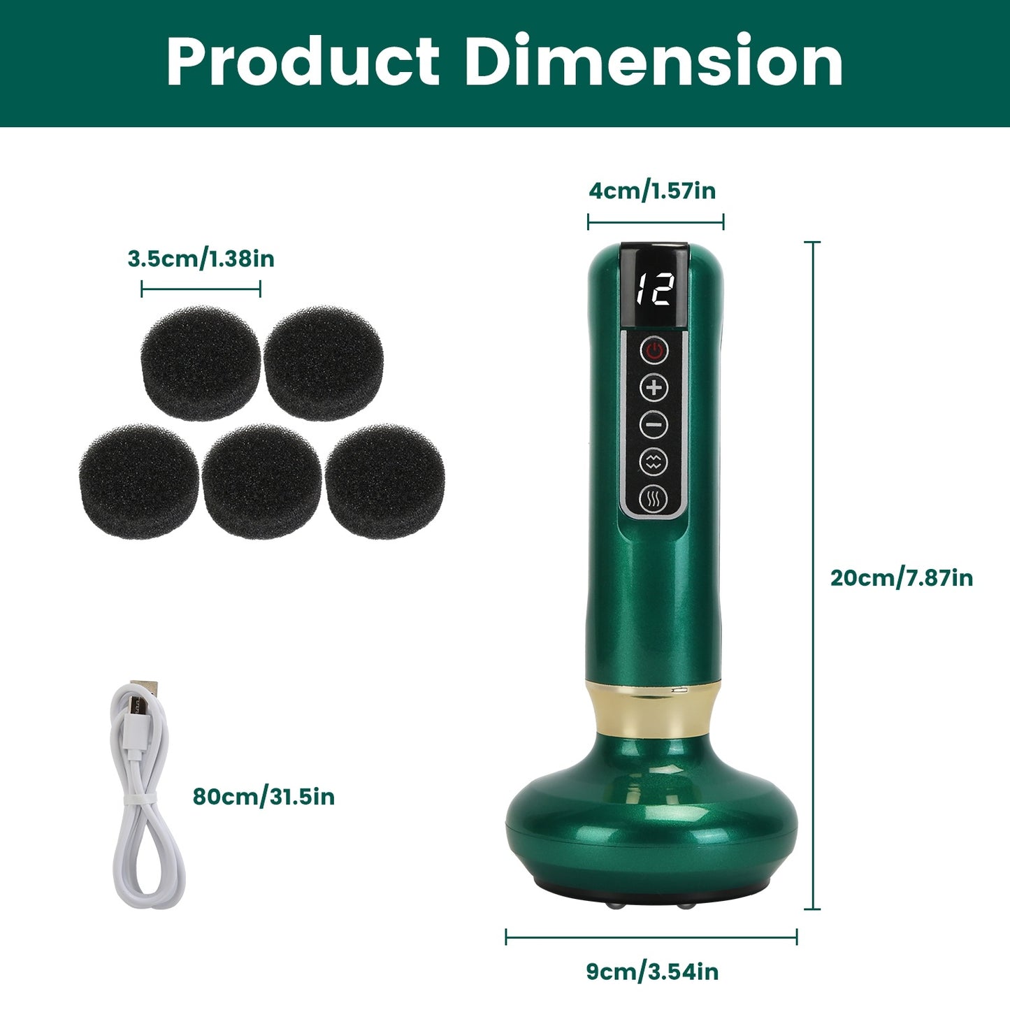 SleekSkin Anti Cellulite Massager Handheld Vacuum Suction Kit – Beauty Tool