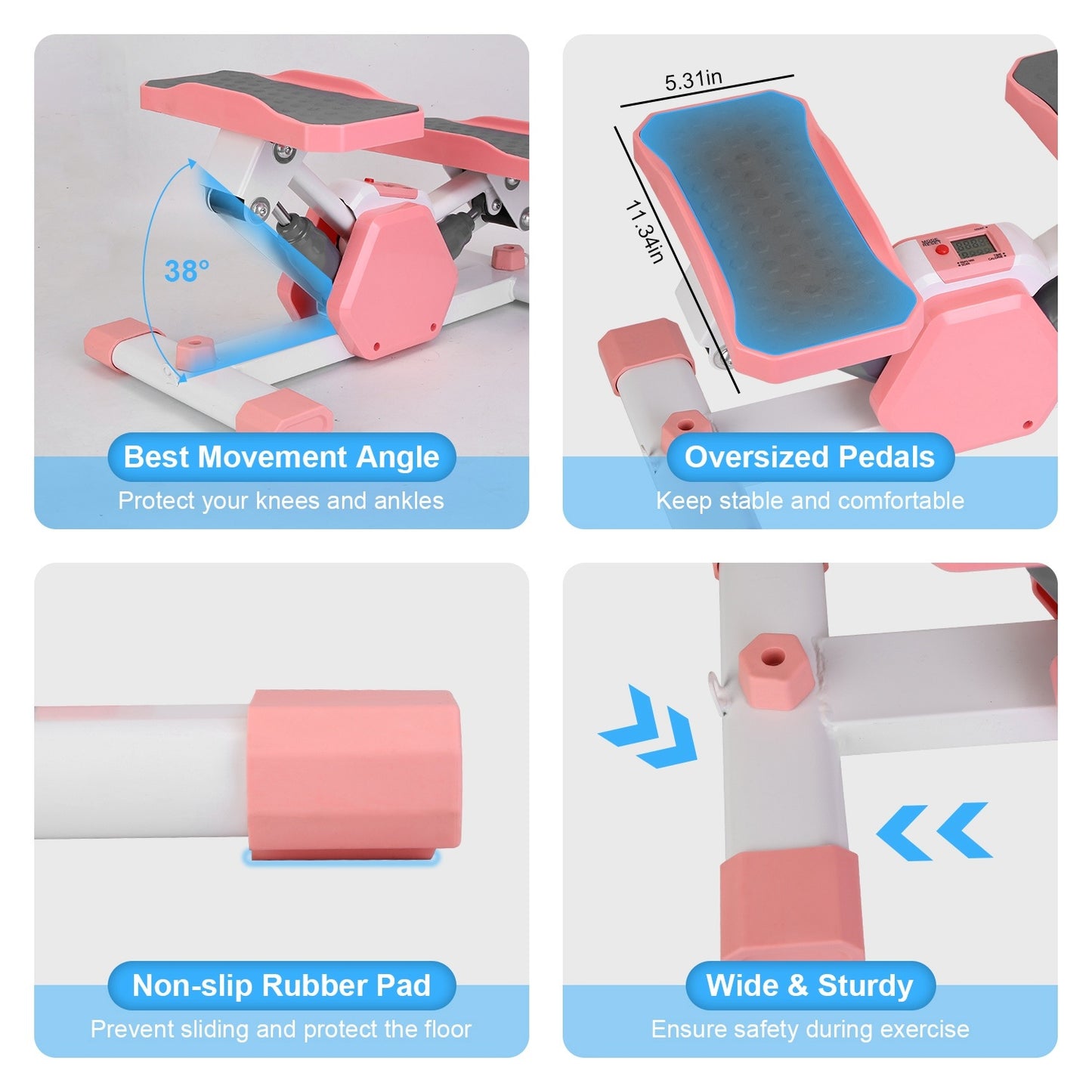 FitCore Mini Stepper with Resistance Bands
