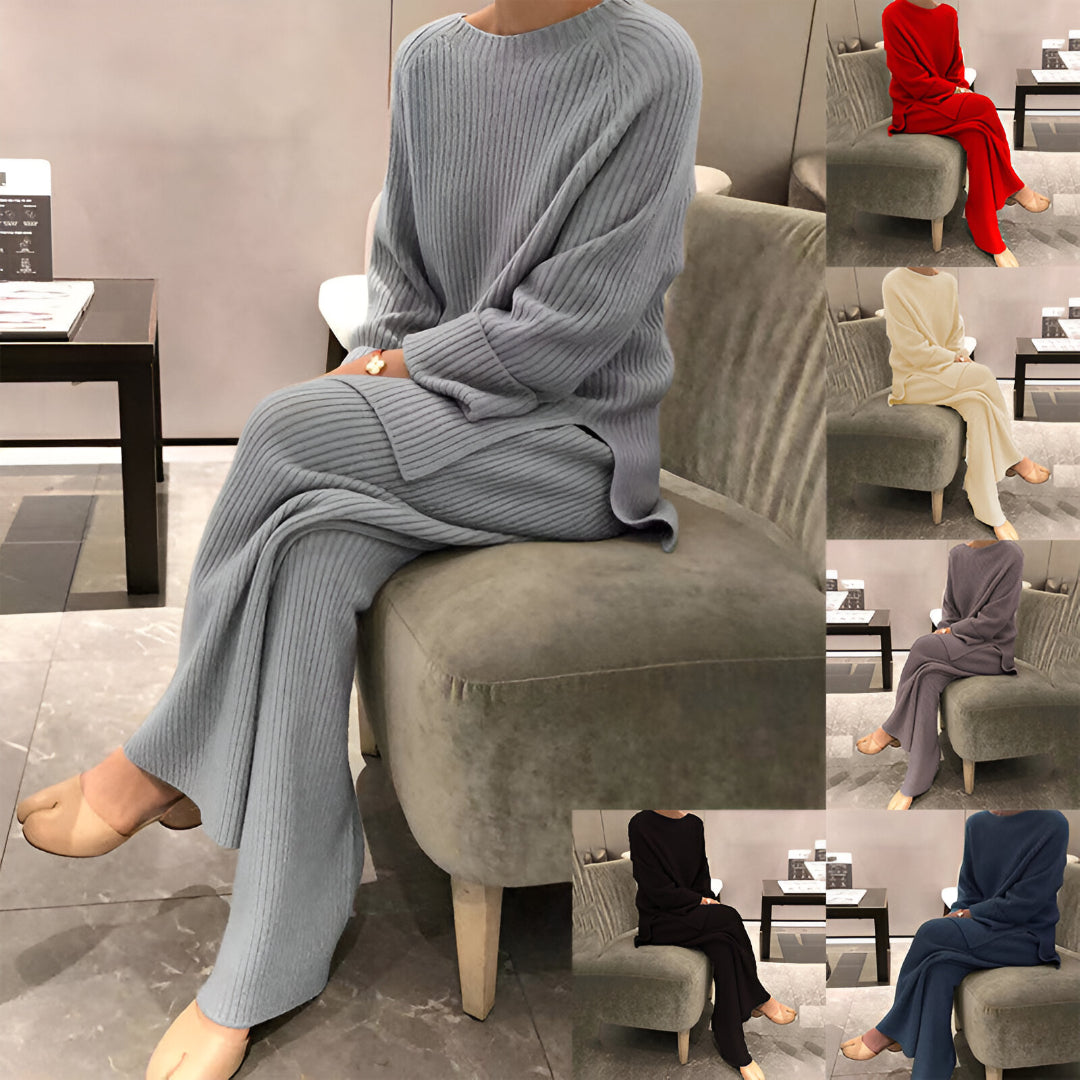 Lunemont Knit Casual Two-piece Knitted Sweater Set
