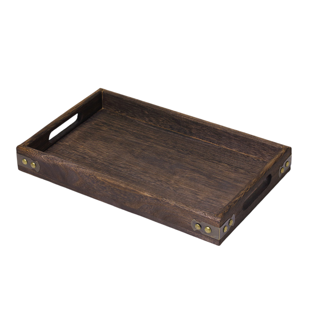 HeritageCraft Tray – Antique Tung Wood Handmade Tray - Tavira Store | A Luxario Labs Ltd Brand.
