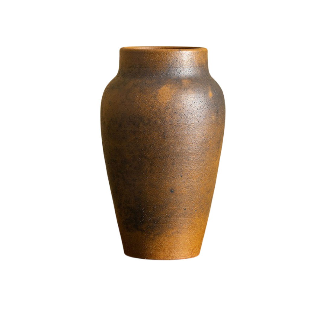 ArdenClay Ceramic Vase – Retro Handmade Hydroponic Flower Decoration - Tavira Store | A Luxario Labs Ltd Brand.