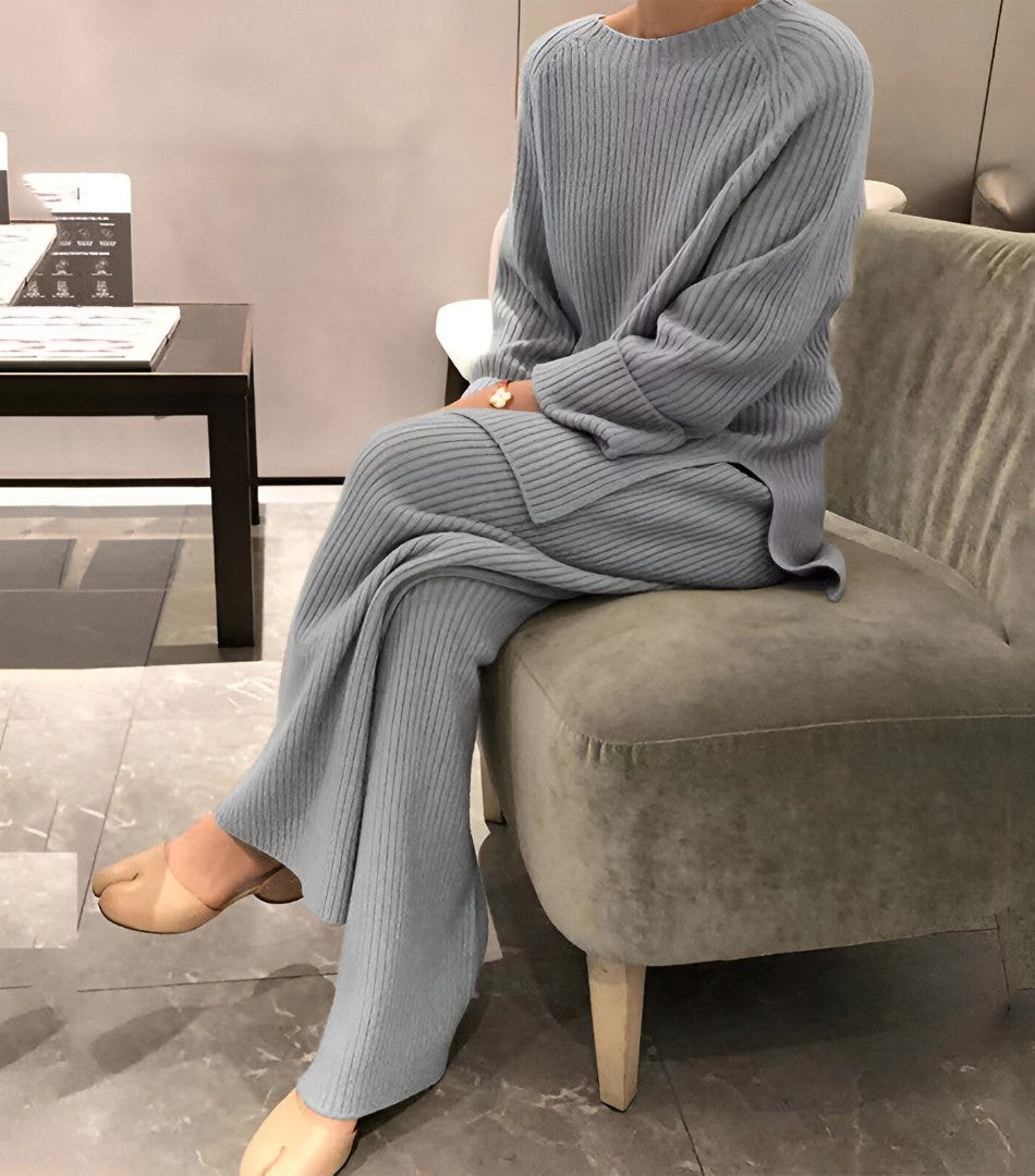 Lunemont Knit Casual Two-piece Knitted Sweater Set