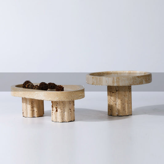 Ardenza Modern Luxury Stone Tray – Decorative TV Cabinet & Tea Table Accent - Tavira Store | A Luxario Labs Ltd Brand.