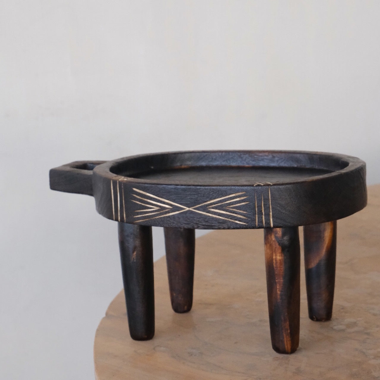 Purely handmade Geometric Handle Wabi-Sabi Ornament