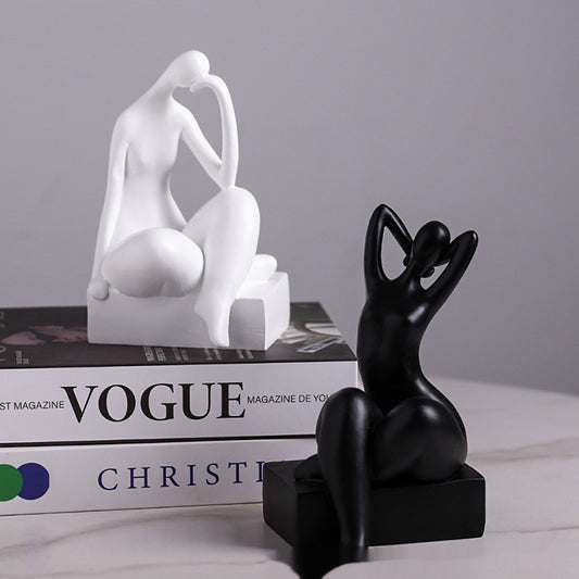 Simple Modern Bookend Character Ornaments.