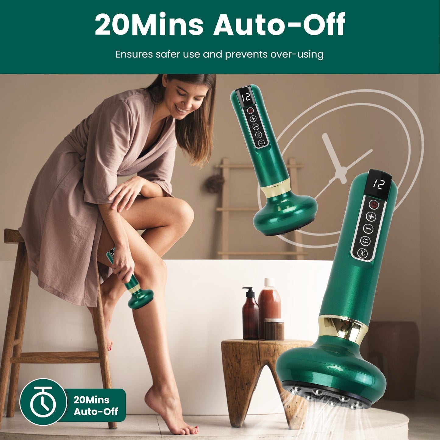 SleekSkin Anti Cellulite Massager Handheld Vacuum Suction Kit – Beauty Tool