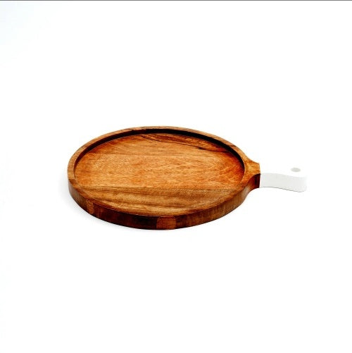 RusticOak Wooden Cheese Cutting Board – Premium Mango Wood Charcuterie Serving Platter
