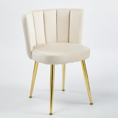 Velouria W234 Luxury Modern Dining Chair (Set of 2) with Golden Metal Legs - Tavira Store | A Luxario Labs Ltd Brand.