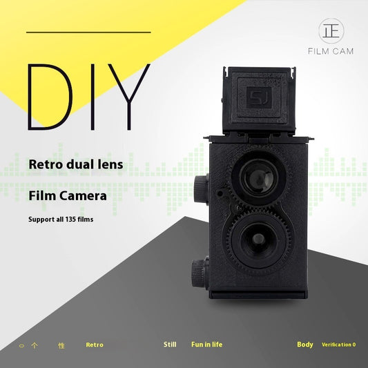 FilmoraCraft Retro Twin-Lens Reflex Camera – DIY 135 Film Kit - Tavira Store | A Luxario Labs Ltd Brand.