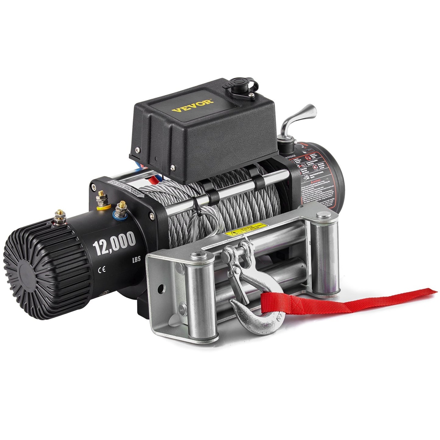 Truck Winch 12000lbs Electric Winch 85ft 26m Steel Cable 12V Remote Control