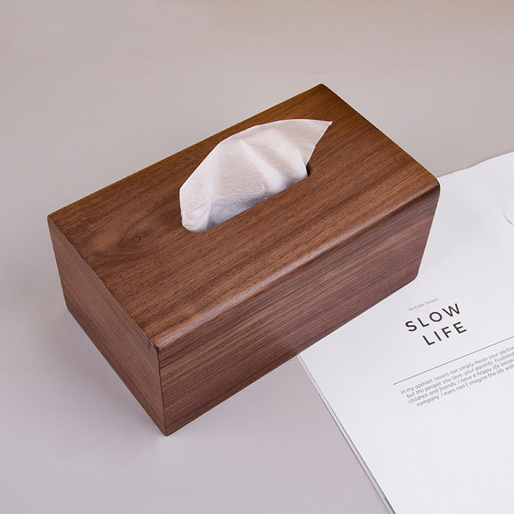 Walnut Napkin Holder Box
