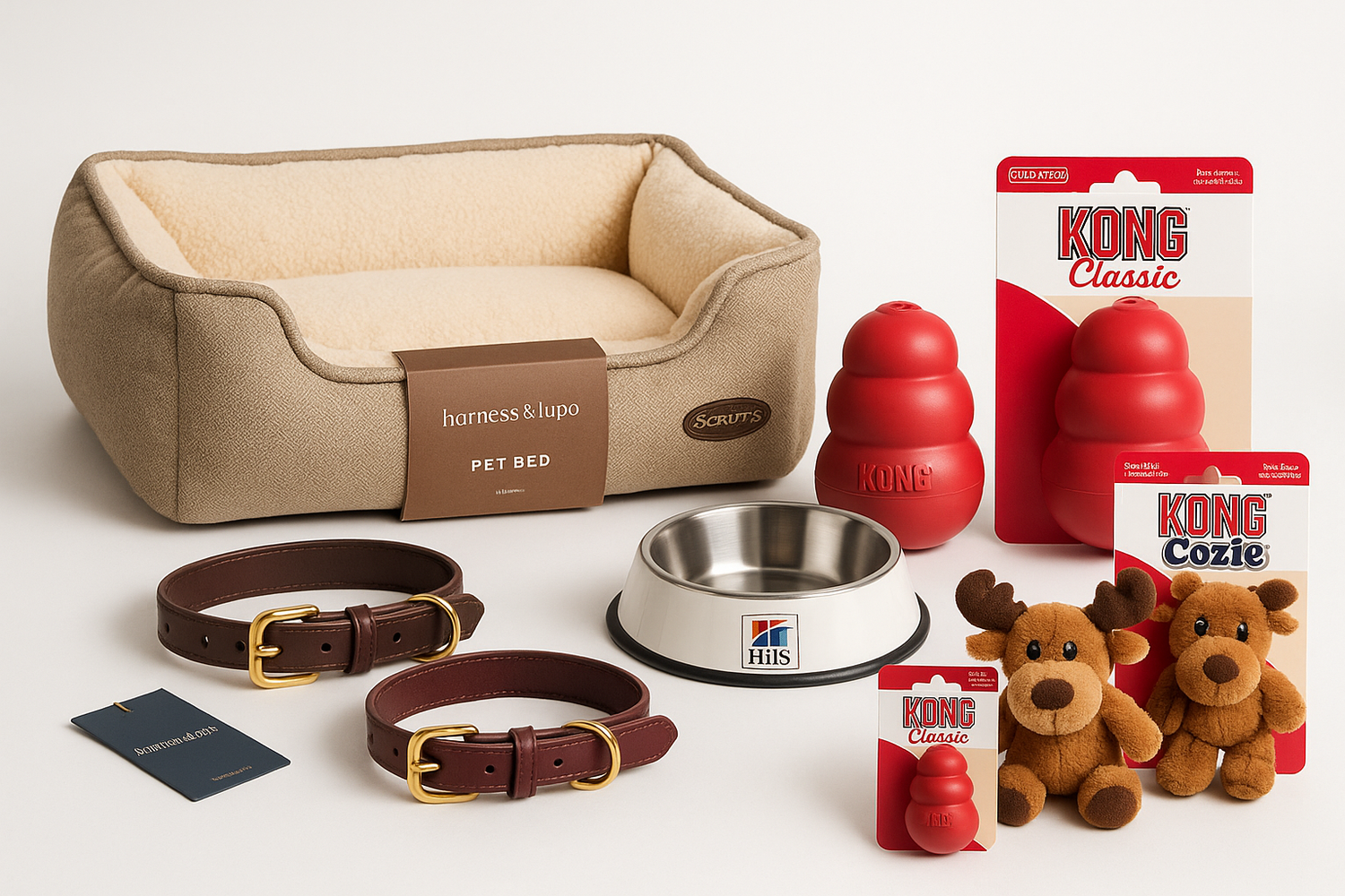 Pet Beds, Collars, Feeding Supplies, Pet Toys