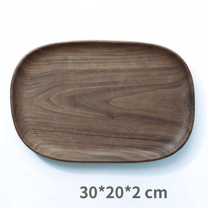 Black Walnut Dried Fruit Plate – Premium Solid Wood Serving Tray