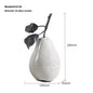 Minimalist Creative Crack White Marble Apple Pear Decoration