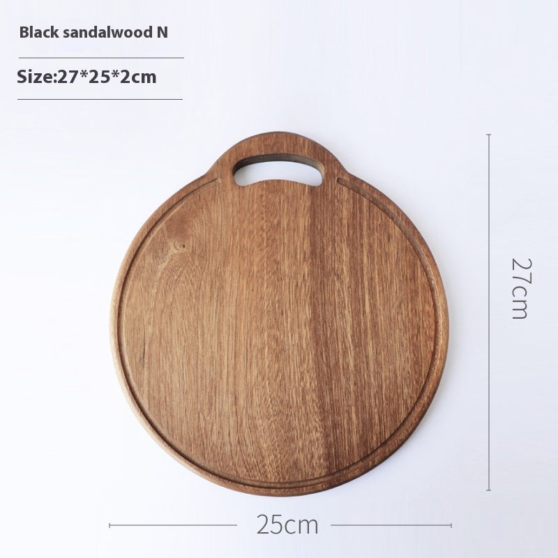 SandaWood Premium Black Sandalwood Cutting Board – Solid Wood Vegetable & Fruit Chopping Board.