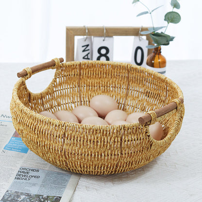 New Vine Weaving Fruit Basket Desktop Storage