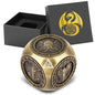 Diceoria 6-Pack Retro DND Dice Wheel Gift Set – Metal Polyhedral RPG Game Accessories