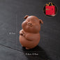Astoria Zodiac Pig Figurine – Handcrafted Purple Clay Sculpture, Festive & Business Gift