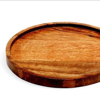 RusticOak Wooden Cheese Cutting Board – Premium Mango Wood Charcuterie Serving Platter
