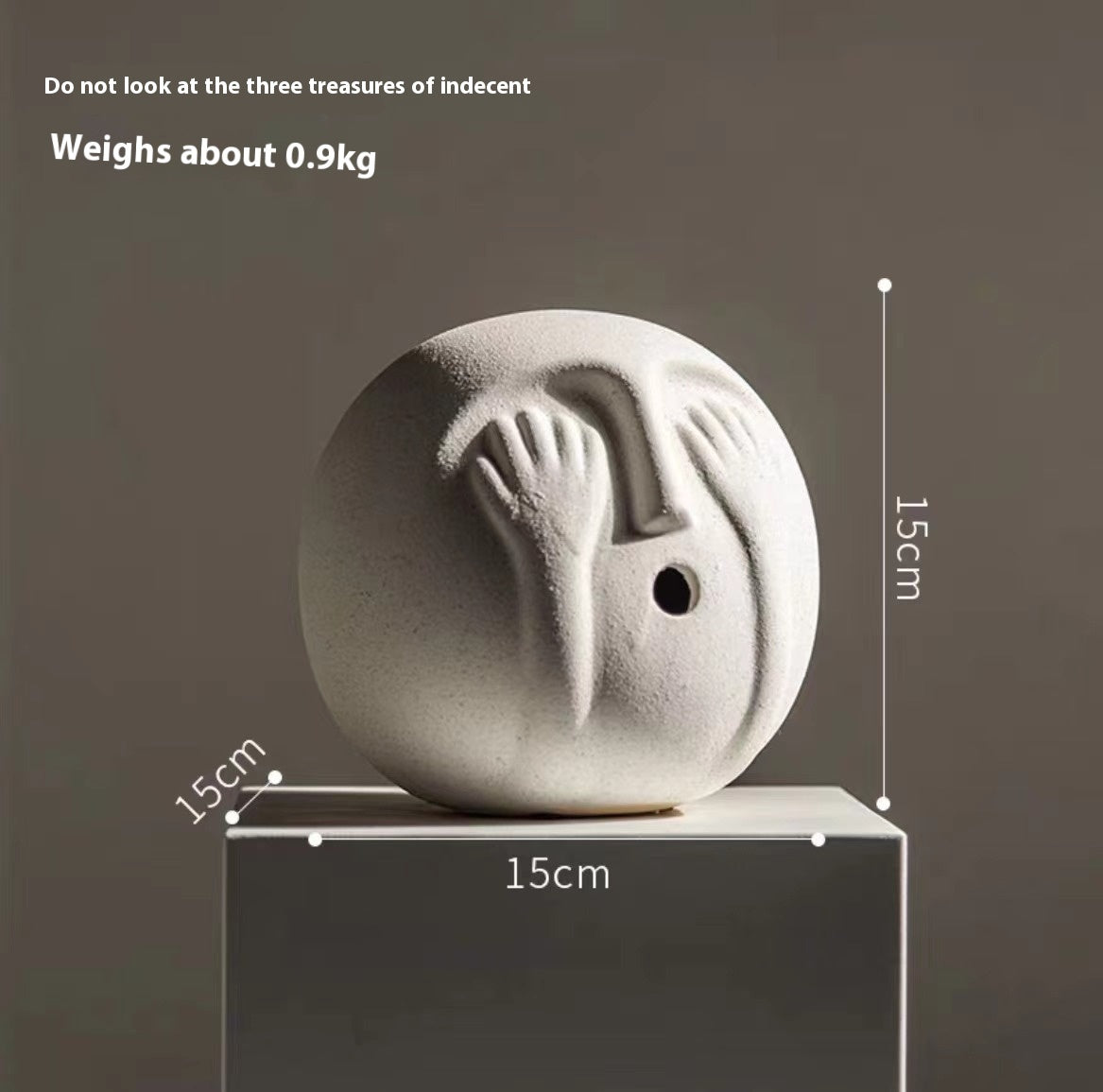 Liora Sanbao Resin Collection – Luxury Modern Table Ornaments with Three Wise Figures & Expression Boxes - Tavira Store | A Luxario Labs Ltd Brand. 