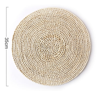 Premium Japanese Bamboo Table Mats – Elegant Round & Oval Placemats for Stylish Home and Dining Decor