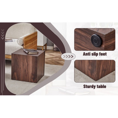 Walnut Wood Grain MDF Coffee Table - Luxurious Design
