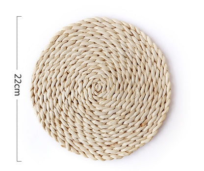 Premium Japanese Bamboo Table Mats – Elegant Round & Oval Placemats for Stylish Home and Dining Decor