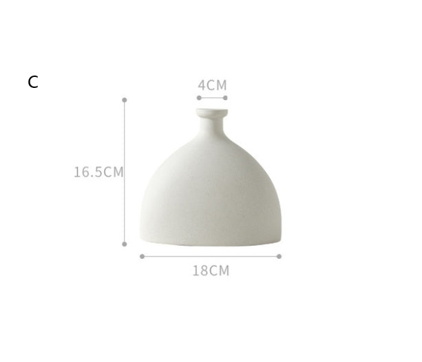 Artosia Nordic Ceramic Vase – Minimalist Home Decoration, Museum-Style Elegance.