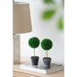 Verdantia Mini Faux Potted Boxwood Topiaries – Set of 3 Decorative Indoor Green Plants