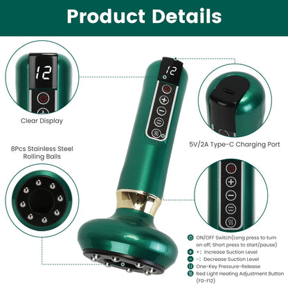 SleekSkin Anti Cellulite Massager Handheld Vacuum Suction Kit – Beauty Tool