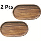 2pcs LDQ Elegant Wooden Serving Tray - Japanese Style