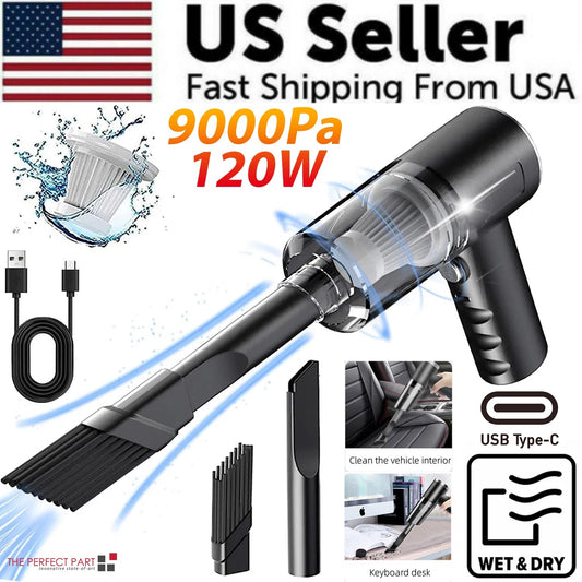 120W Wireless Portable Mini Vacuum  Car, Home Vacuum