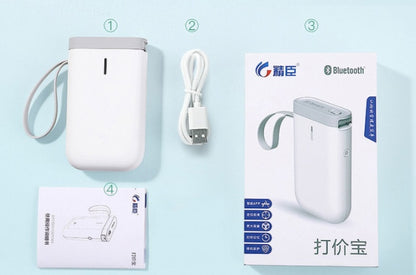 LabelMate Mini Portable Bluetooth Printer