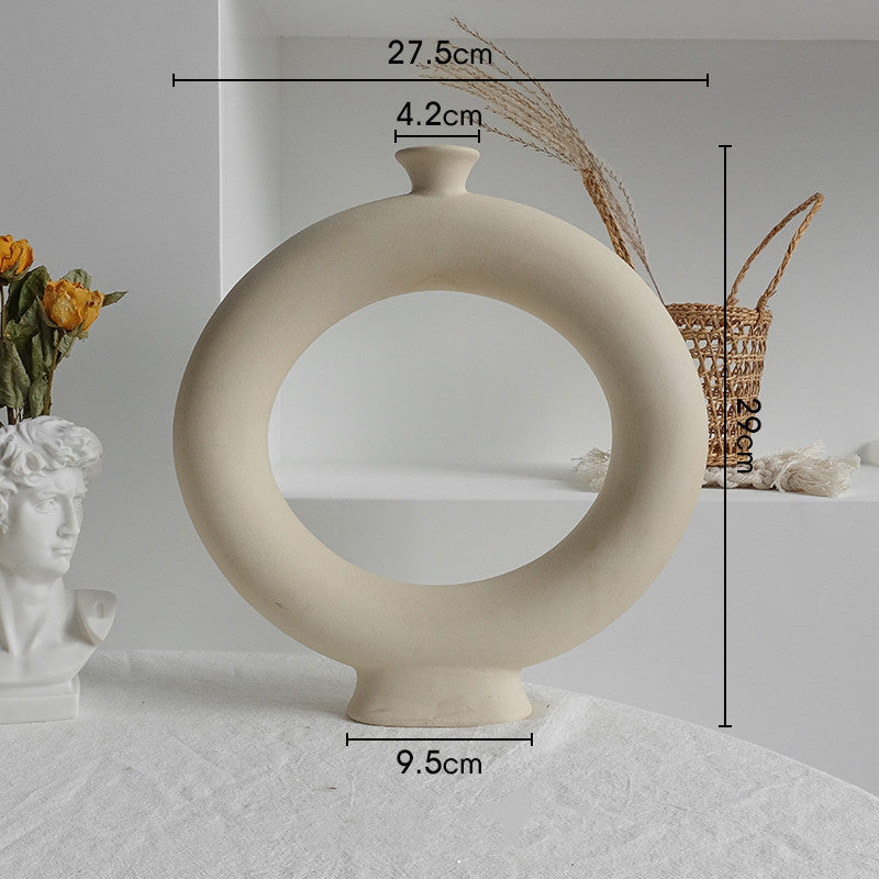 Simplicity Nordic Ceramic Vase – Minimalist Home & Art Decoration