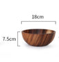 KiyomiCraft Japanese Natural Wooden Bowl – Handmade Food Container