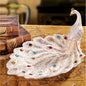 Plate Peacock Creative Ceramic European Style Decoration Fruit Plate