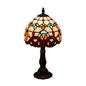 Lamp Bedroom Bedside Lamp Retro Bar Yellow Glass Lamp Resin Base Table Lamps Makeup Table Side Table Led Lights