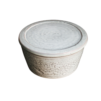 StoneAura Soup Bowl – Light Gray & Black Ceramic Earthenware, 10-Inch