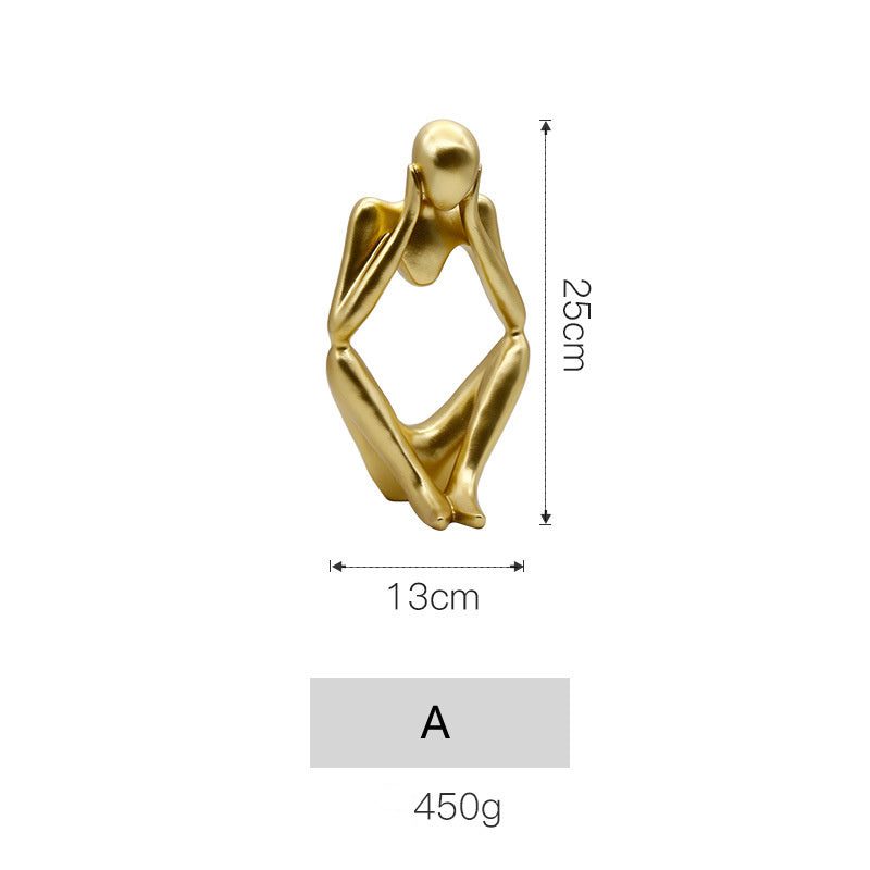 ArtiNordic Hand-Carved Sandstone Abstract Sculpture – Unique Nordic Home & Office Decorative Ornament